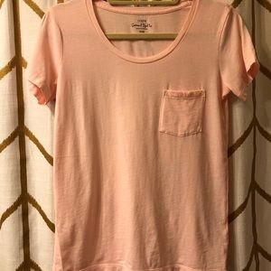 Light Pink J.Crew Garment Dyed Short Sleeve Tee